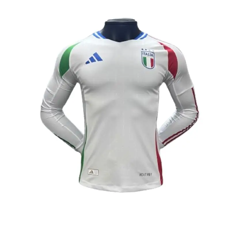 Camisa Itália Branca Away II Manga Longa 2024/25 Jogador Camisa Itália Branca Away II Manga Longa 2024/25 Jogador