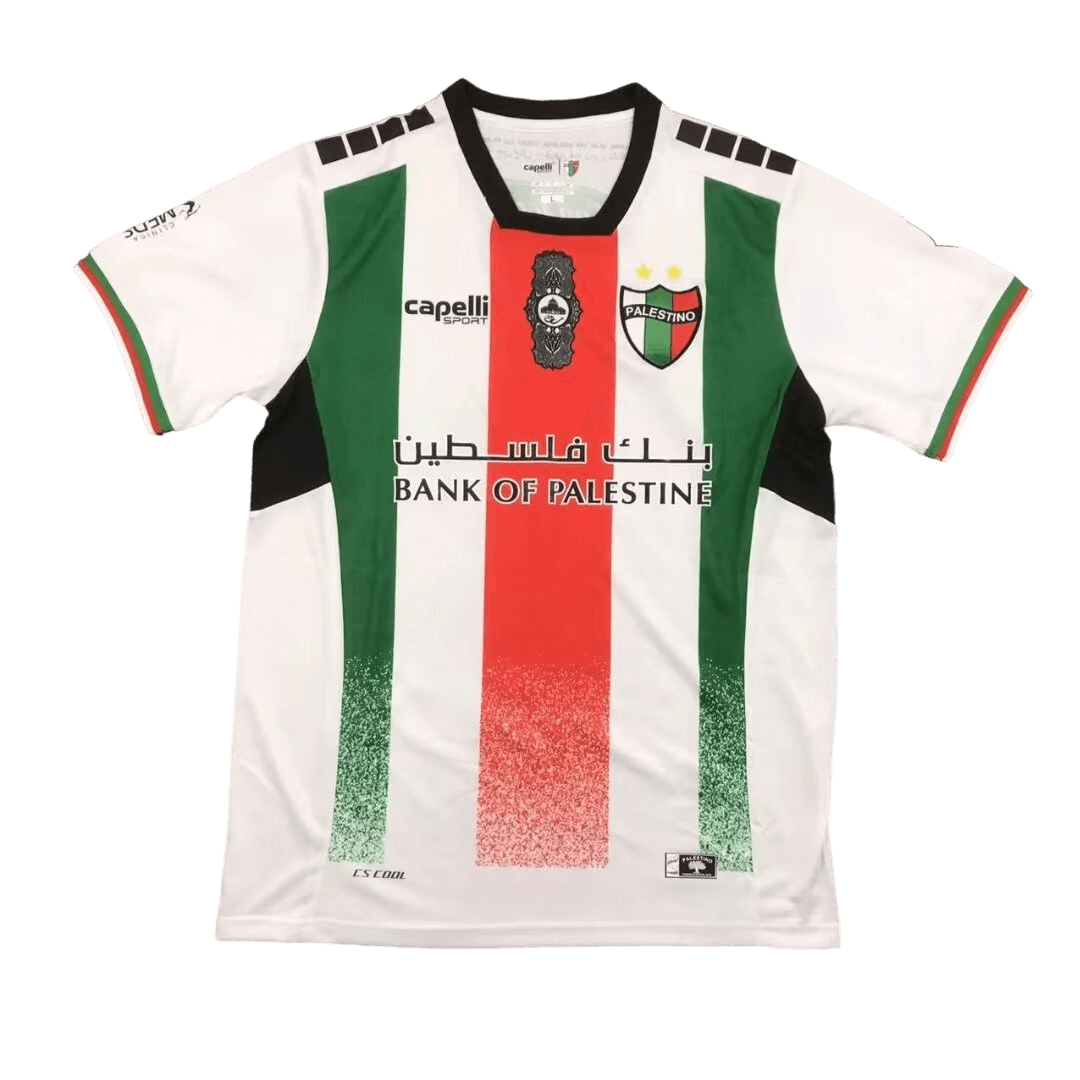 Camisa CD Palestino Branca Home I 2024/25 Masculina Camisa CD Palestino Branca Home I 2024/25 Masculina