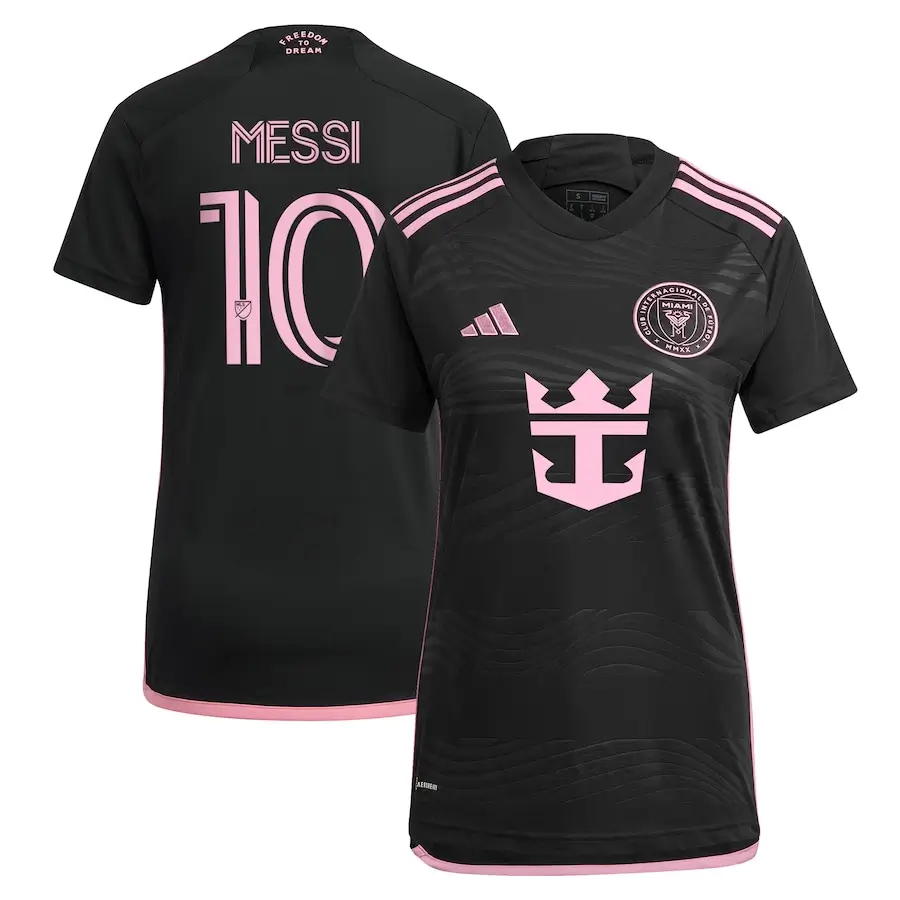Camisa Inter Miami Preta II Messi #10 Feminina 2024/25 Camisa Inter Miami Preta II Messi #10 Feminina 2024/25