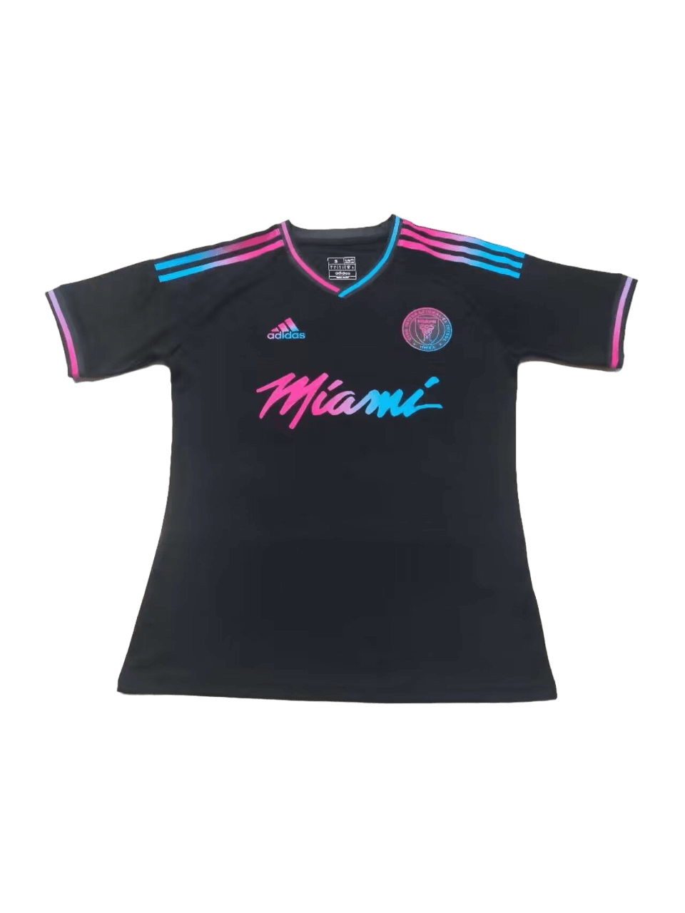 Camisa Inter Miami Preta com Rosa/Azul Especial 2023/24 Camisa Inter Miami Preta com Rosa/Azul Especial 2023/24