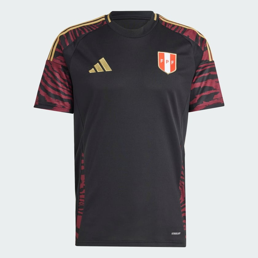 Nova Camisa do Peru Preta Away II 2024/25 Masculina Nova Camisa do Peru Preta Away II 2024/25 Masculina