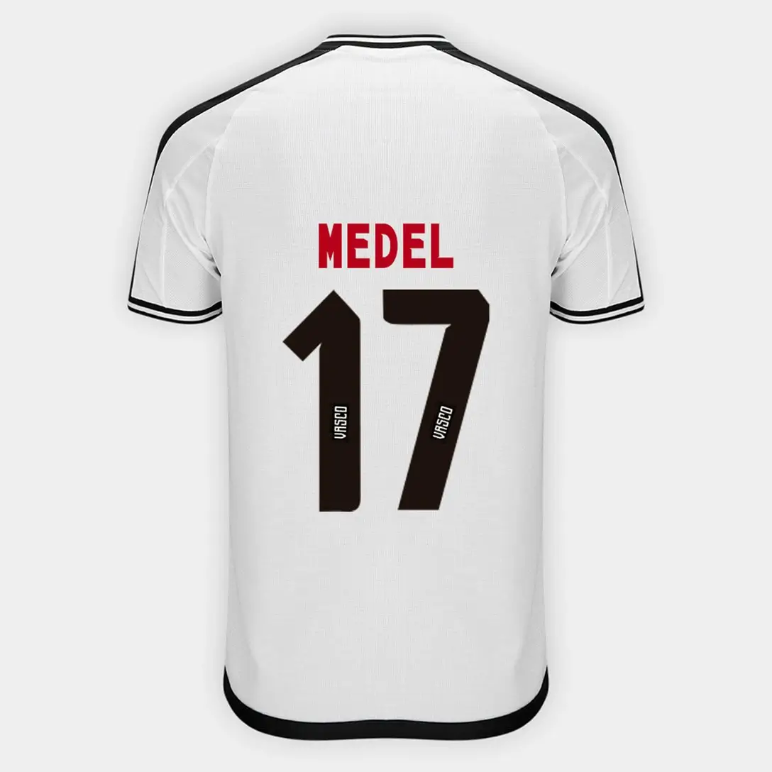 Camisa Do Vasco Branca II MEDEL #17 2024/25 Masculina Camisa Do Vasco Branca II MEDEL #17 2024/25 Masculina