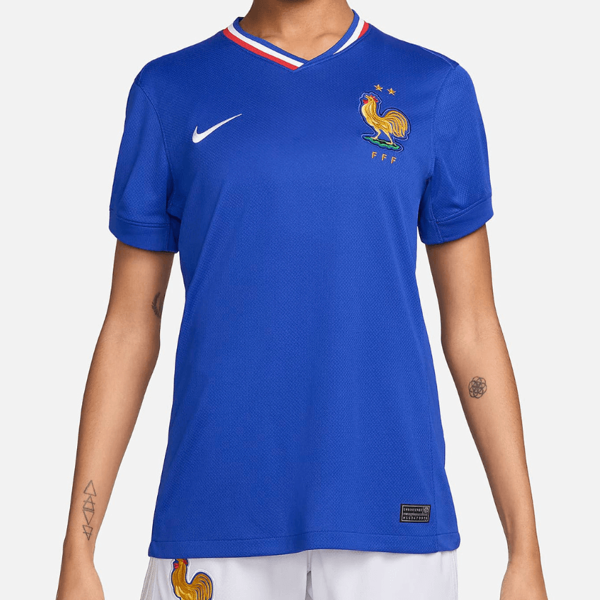 Camisa da França I Azul Home 2024/25 Feminina Camisa da França I Azul Home 2024/25 Feminina