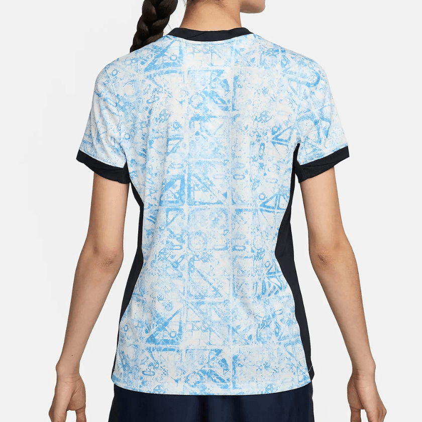 Camisa de Portugal II Away Azul/Branca 2024/25 Feminina Camisa de Portugal II Away Azul/Branca 2024/25 Feminina