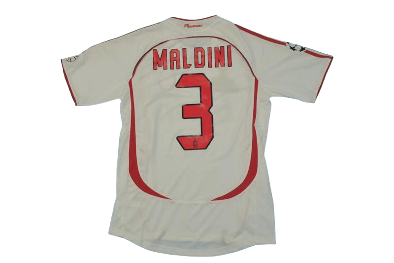 Camisa Ac Milan Branca Away Final Ucl 2006/07 Masculina MALDINI 3 Camisa Ac Milan Branca Away Final Ucl 2006/07 Masculina MALDINI 3