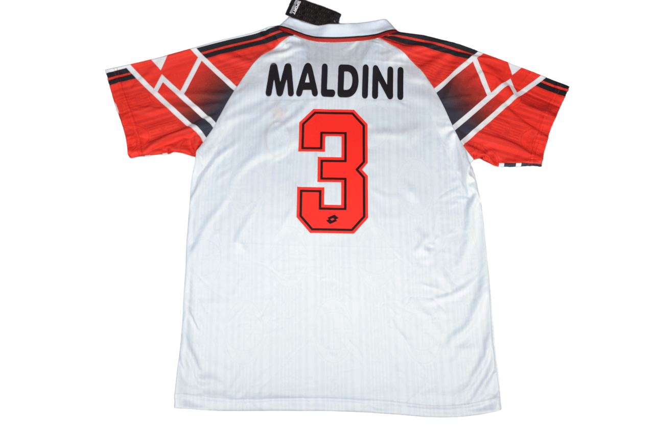 Camisa Ac Milan Branca Away MALDINI #3 1997/98 Masculina Camisa Ac Milan Branca Away MALDINI #3 1997/98 Masculina