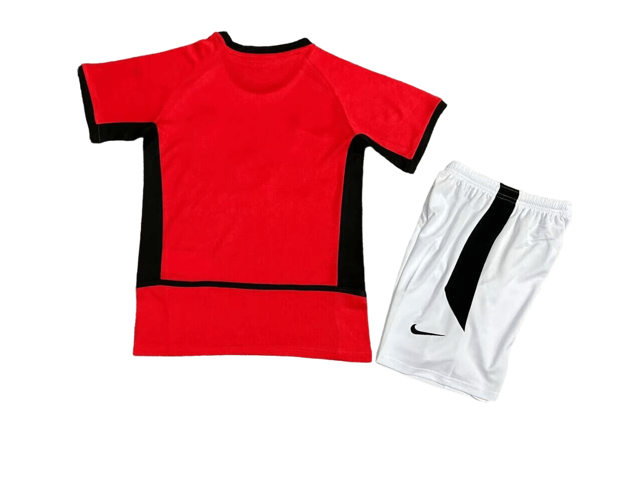 Kit Infantil Manchester United Vermelha I 2002 Unissex Kit Infantil Manchester United Vermelha I 2002 Unissex