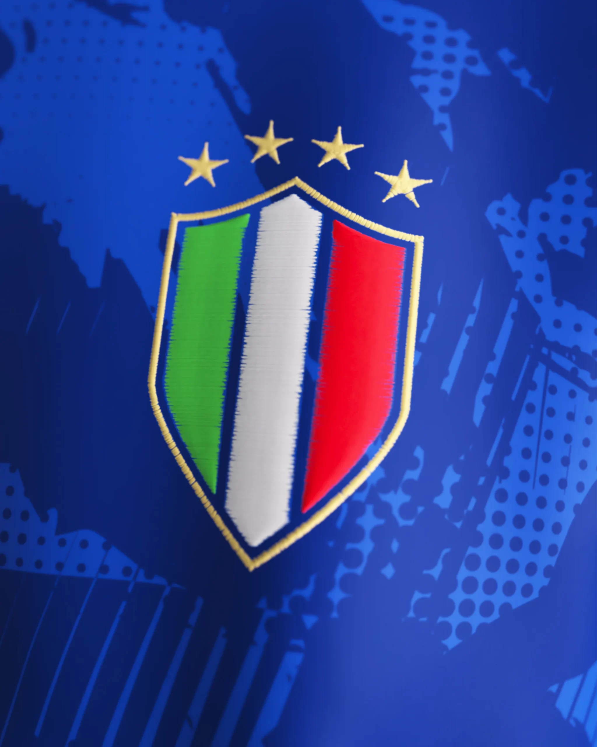 Camisa Itália "Gli Azzurri" Azul Commafootball 2024/25 Masculina Camisa Itália "Gli Azzurri" Azul Commafootball 2024/25 Masculina