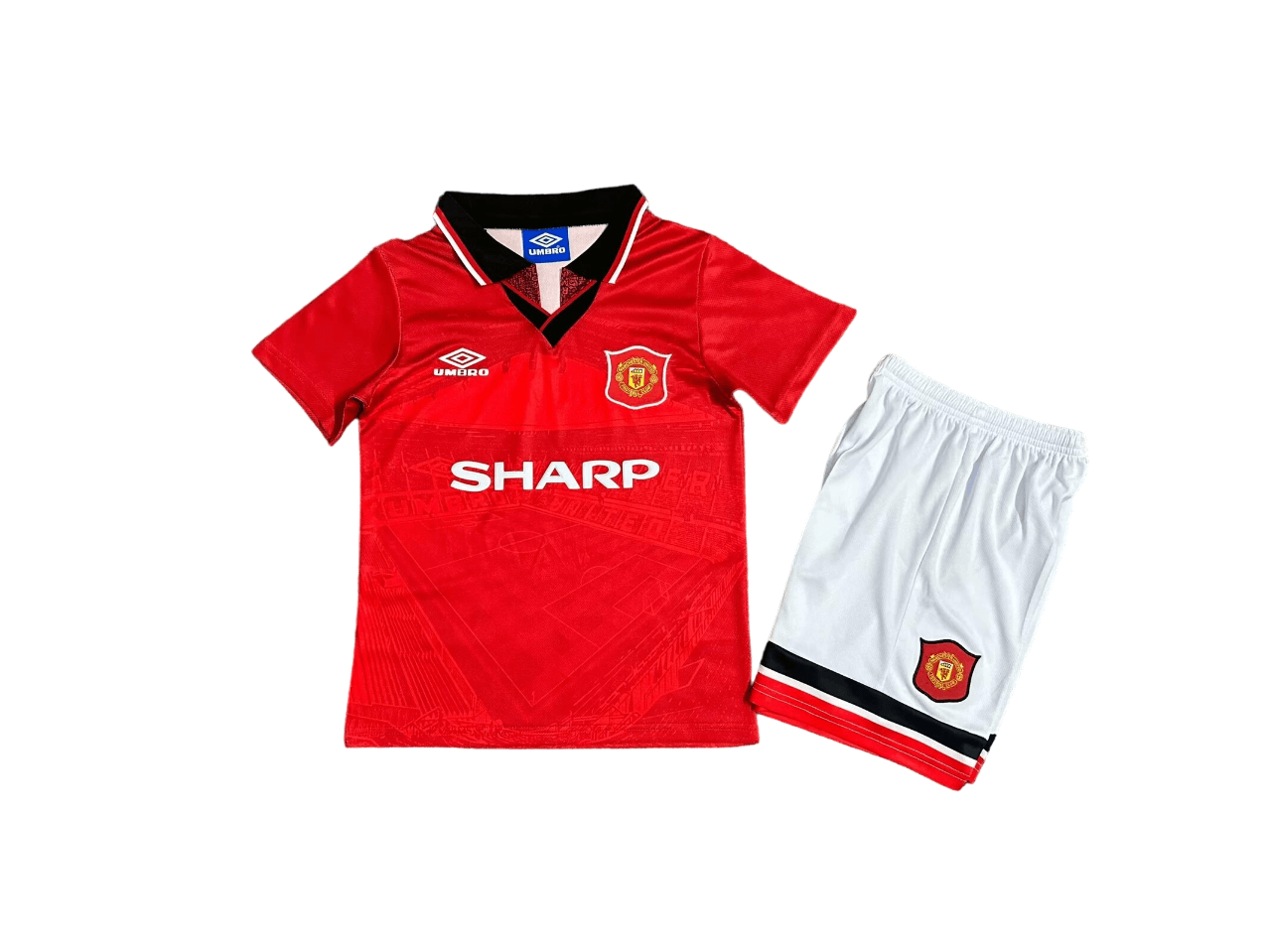 Kit Infantil Manchester United Vermelha I 1994 Unissex Kit Infantil Manchester United Vermelha I 1994 Unissex