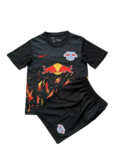 Kit Infantil Quatro RB Leipzig Preta 2023/24 Unissex
