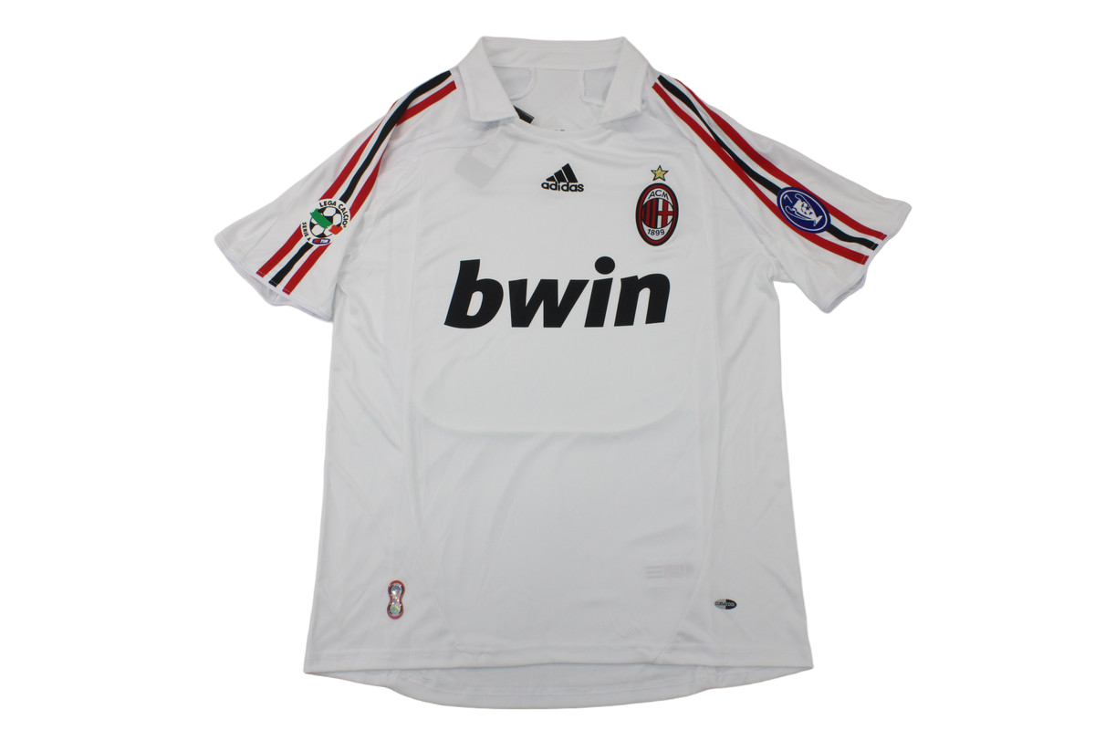 Camisa Ac Milan Branca Away UCL 2007/08 Masculina Camisa Ac Milan Branca Away UCL 2007/08 Masculina