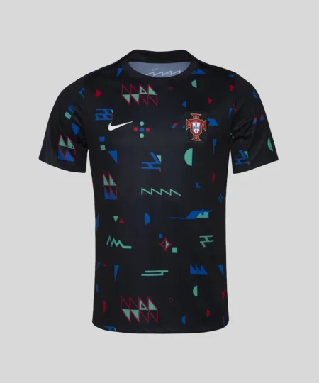 Camisa Treino Portugal Preta/Azul Escura 2024/25 Masculina
