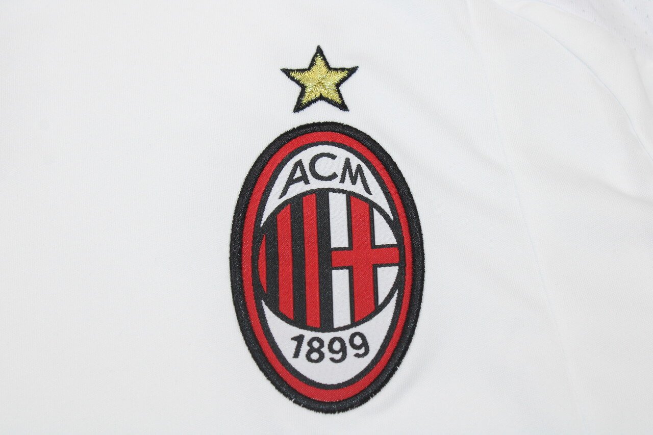 Camisa Ac Milan Branca Away UCL 2007/08 Masculina Camisa Ac Milan Branca Away UCL 2007/08 Masculina