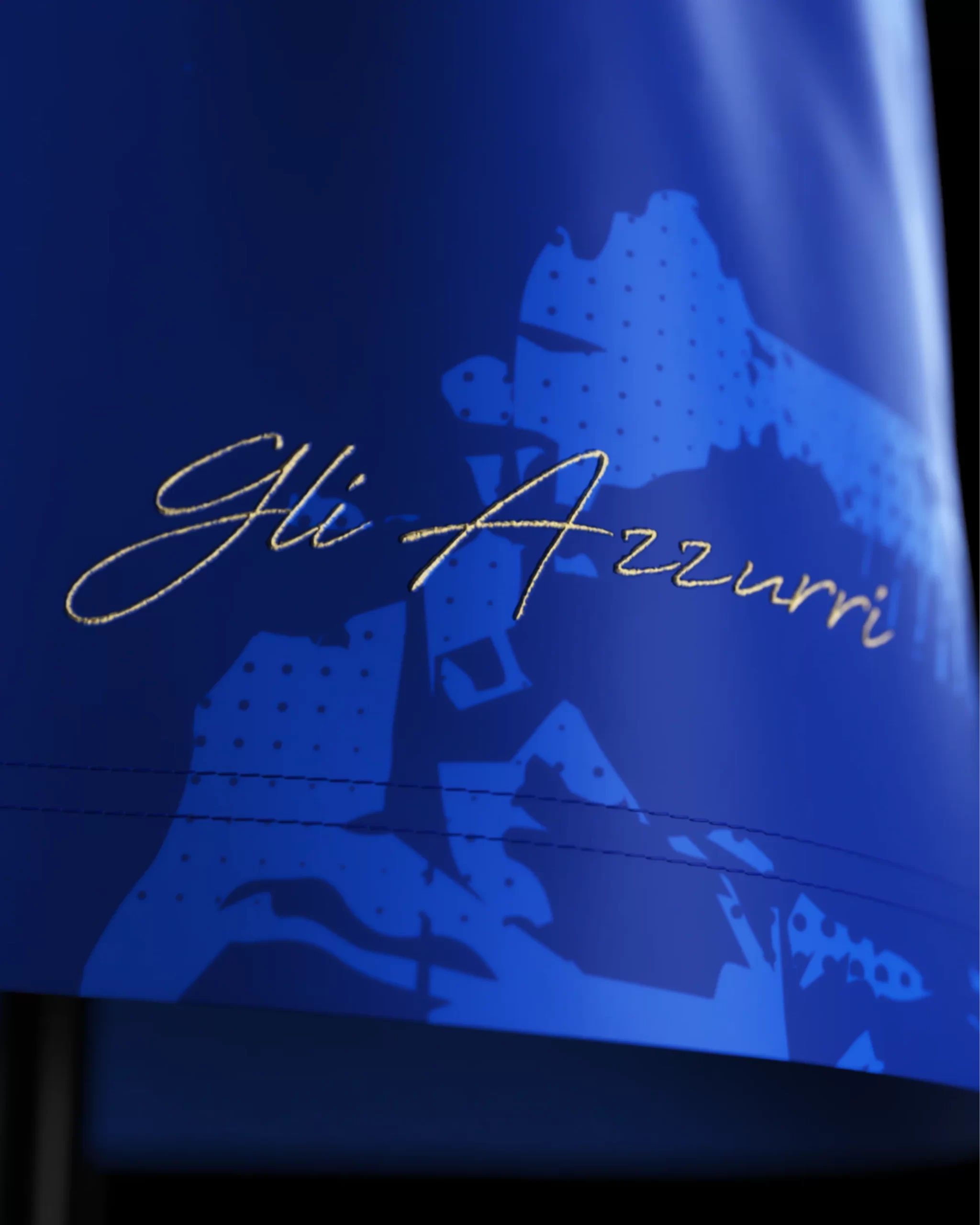 Camisa Itália "Gli Azzurri" Azul Commafootball 2024/25 Masculina Camisa Itália "Gli Azzurri" Azul Commafootball 2024/25 Masculina
