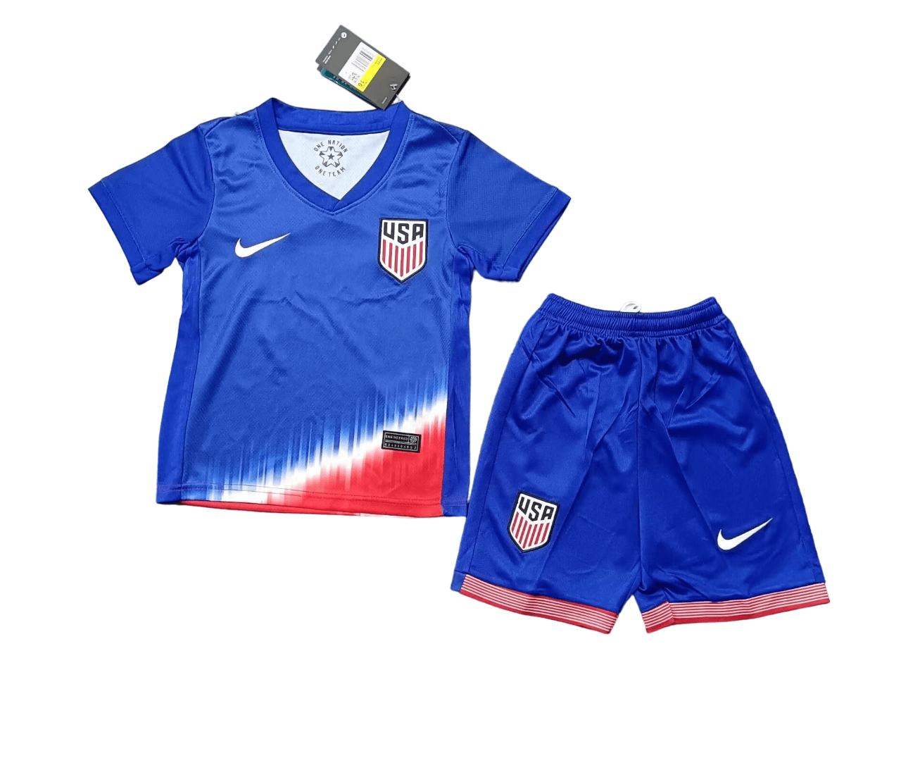 Kit Infantil EUA Azul II Away 2024/25 Unissex Kit Infantil EUA Azul II Away 2024/25 Unissex