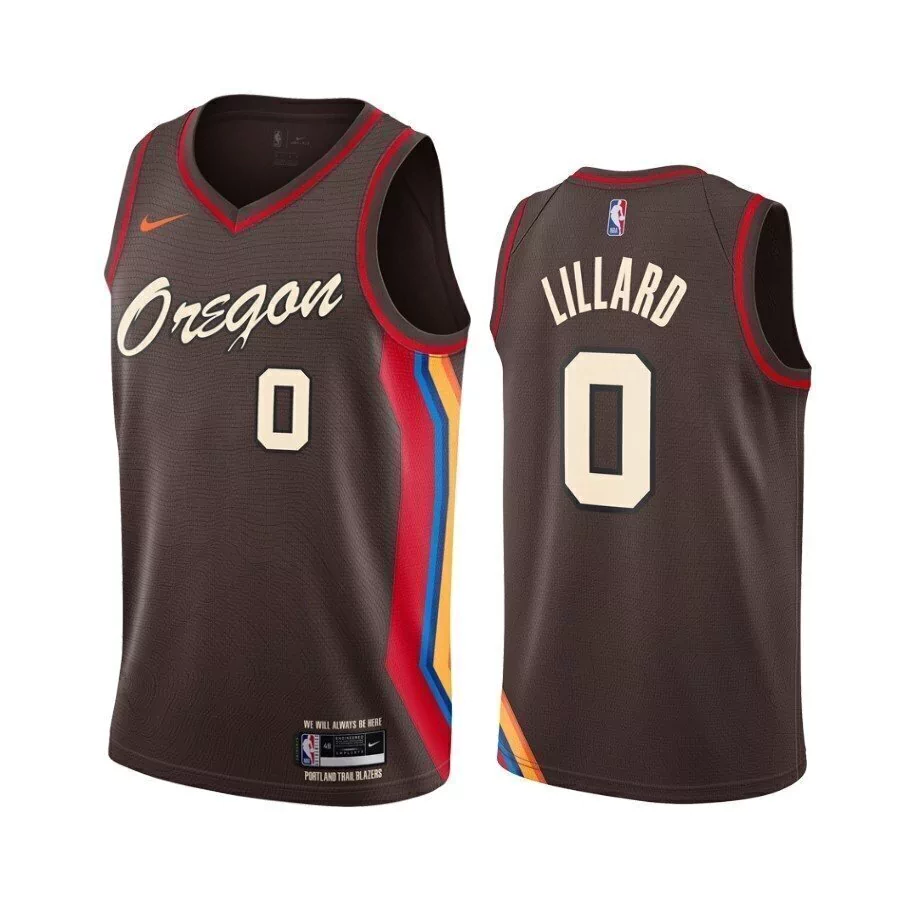Regata NBA Portland Trail Blazers City Edition 20-21 - Lillard #0 Regata NBA Portland Trail Blazers City Edition 20-21 - Lillard #0