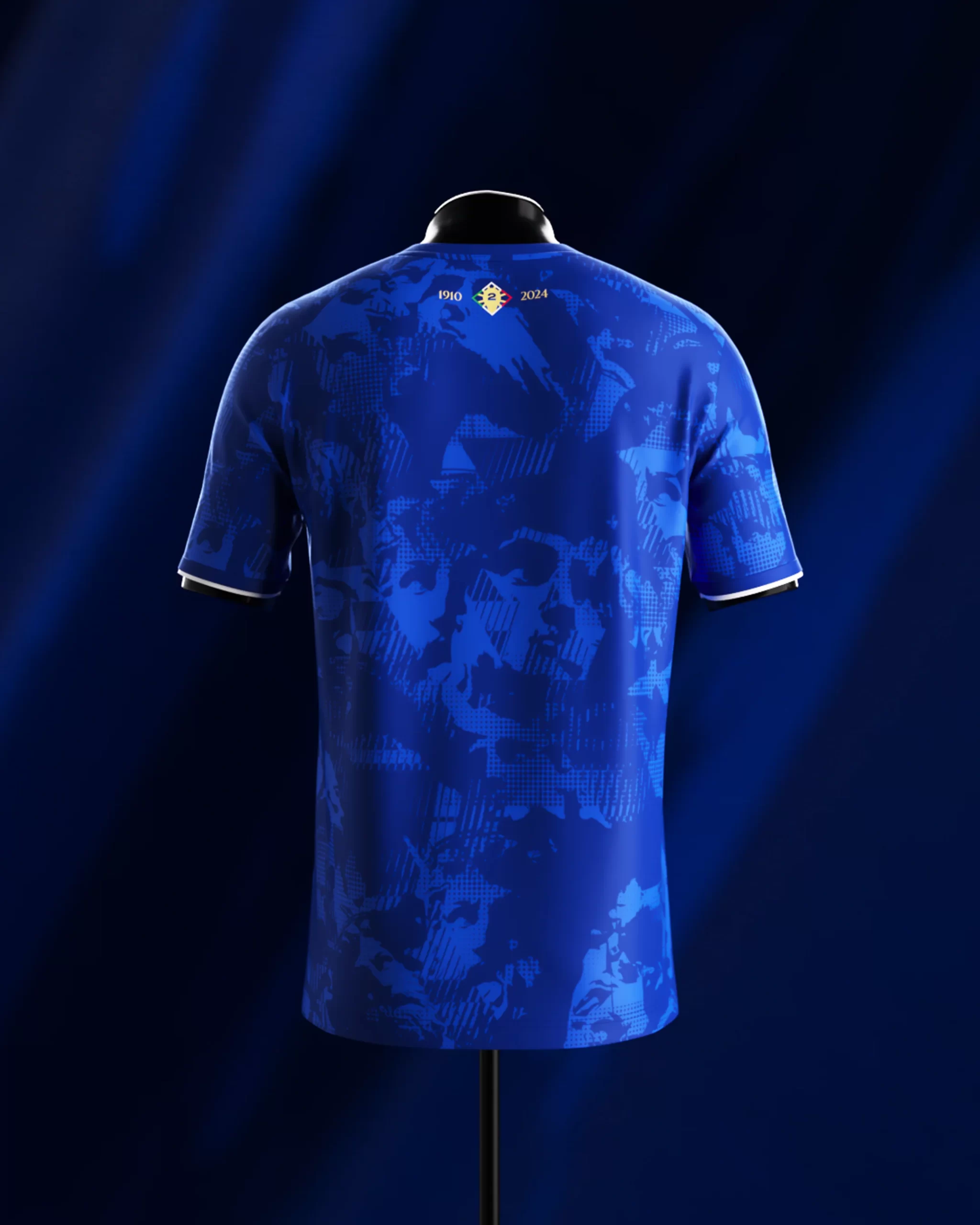 Camisa Itália "Gli Azzurri" Azul Commafootball 2024/25 Masculina Camisa Itália "Gli Azzurri" Azul Commafootball 2024/25 Masculina