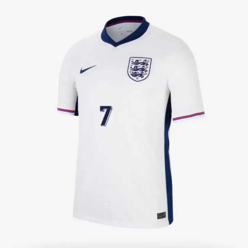 Camisa Inglaterra Foden #7 I Branca 2024/25 Masculina Camisa Inglaterra Foden #7 I Branca 2024/25 Masculina