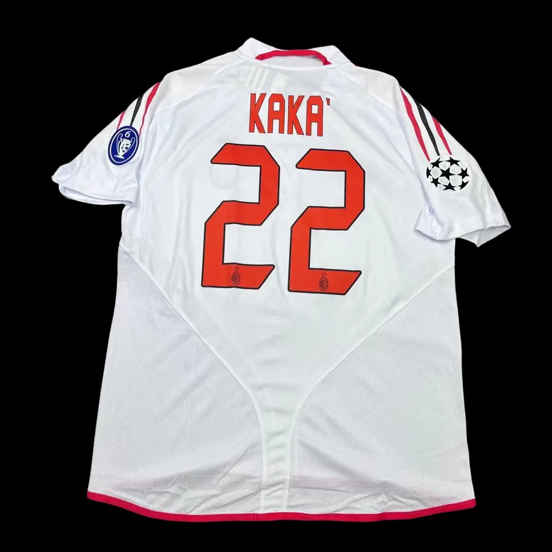 Camisa Ac Milan Branca Away Final Ucl 2005 KAKÁ 22 Camisa Ac Milan Branca Away Final Ucl 2005 KAKÁ 22