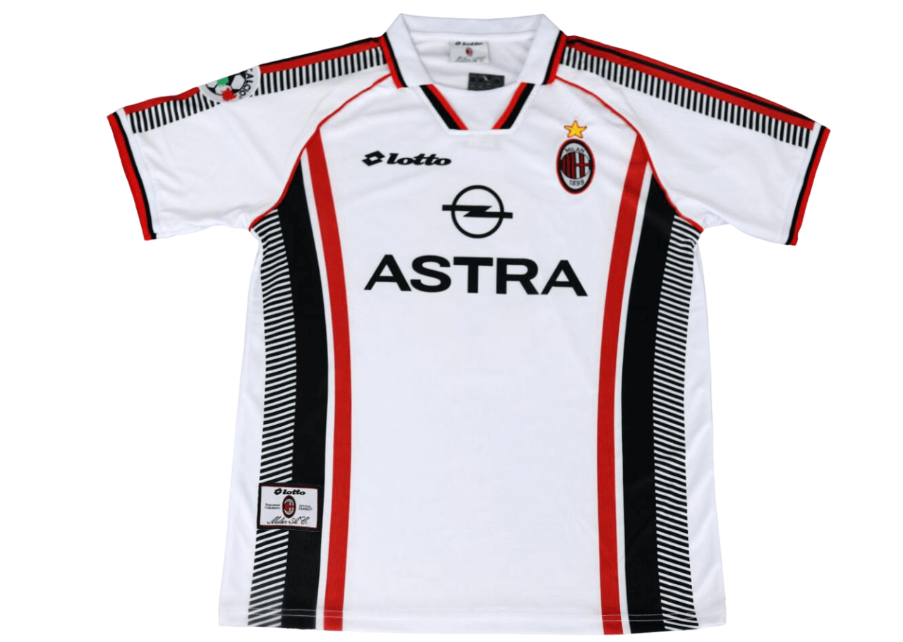 Camisa Ac Milan Branca Away 1997/98 Masculina Camisa Ac Milan Branca Away 1997/98 Masculina
