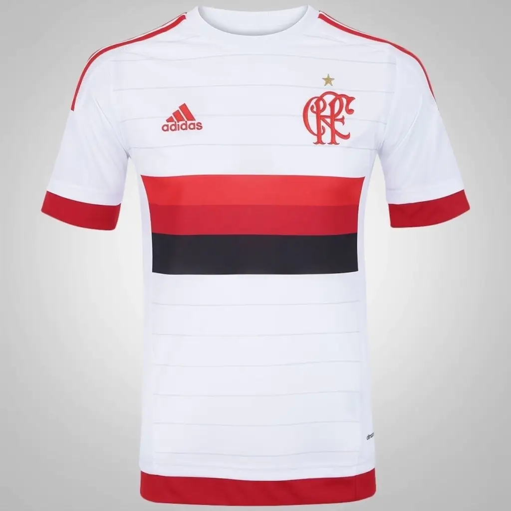 Camisa Flamengo II Fora Branca 2015/16 Masculina Camisa Flamengo II Fora Branca 2015/16 Masculina