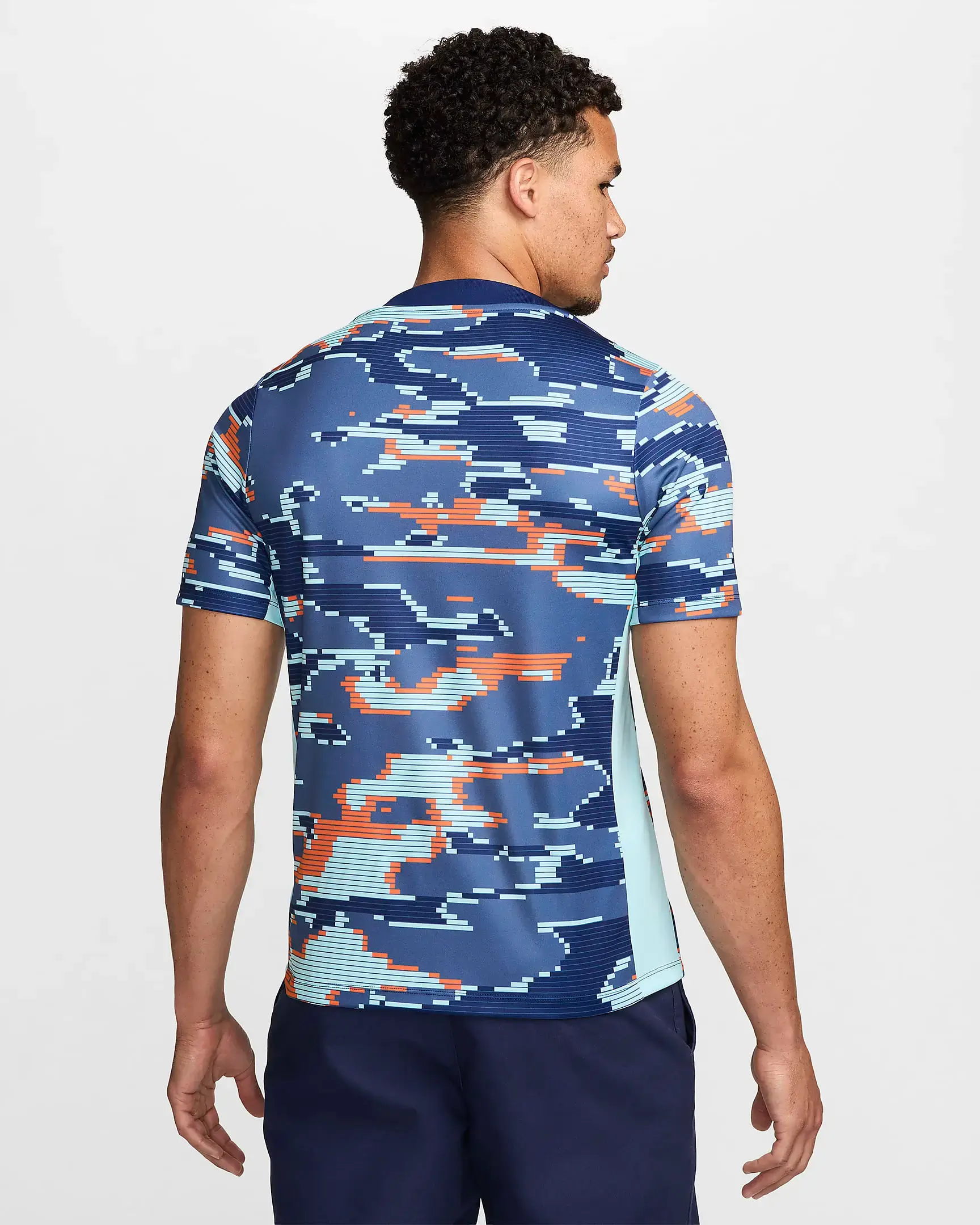 Camisa Holanda Pré-Jogo Azul 2024/25 Masculina Camisa Holanda Pré-Jogo Azul 2024/25 Masculina
