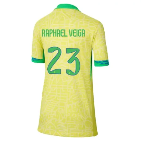 Camisa Brasil do Raphael Veiga #23 Amarelo I 2024/25 Masculina