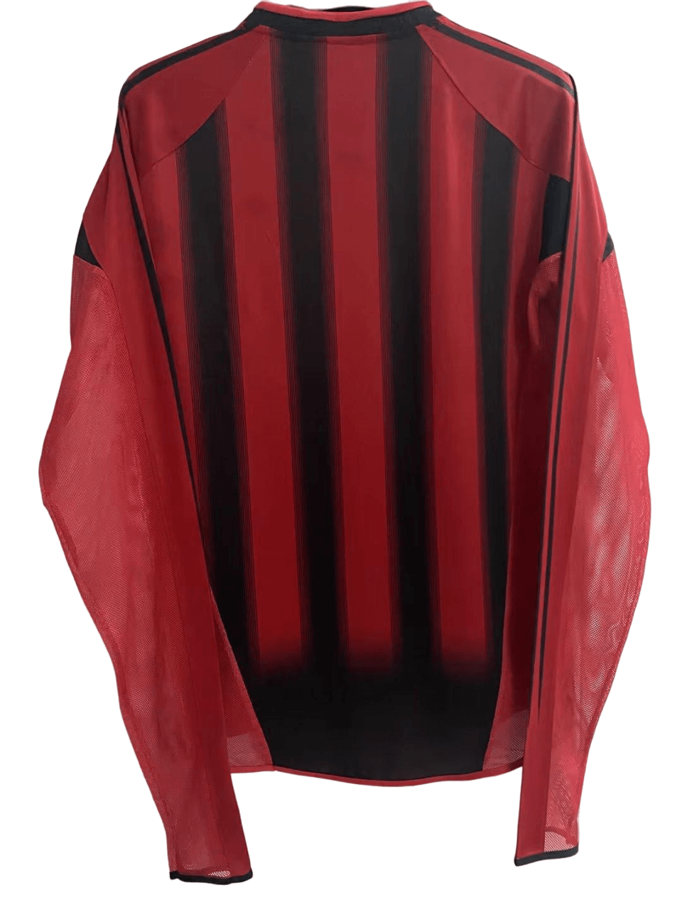Camisa Ac Milan Home Manga Longa Vermelha I 2004/05 Camisa Ac Milan Home Manga Longa Vermelha I 2004/05