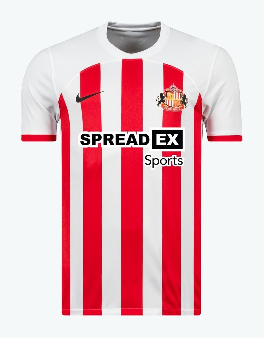 Camisa Sunderland Home Branca I 2023/24 Masculina Camisa Sunderland Home Branca I 2023/24 Masculina