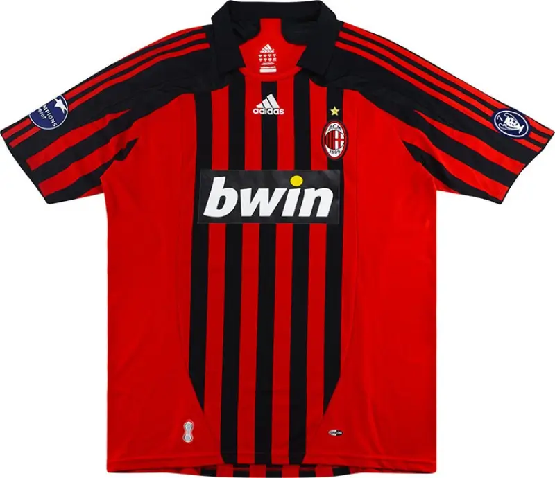 Camisa Ac Milan Home Vermelha I 2007/08 Masculina Camisa Ac Milan Home Vermelha I 2007/08 Masculina