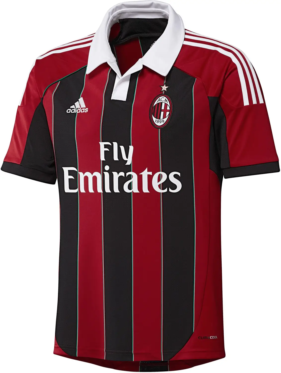 Camisa Ac Milan Home Vermelha I 2012/13 Polo Masculina Camisa Ac Milan Home Vermelha I 2012/13 Polo Masculina