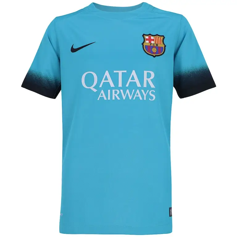 Camisa Barcelona Third III Azul 2015/16 Masculina Camisa Barcelona Third III Azul 2015/16 Masculina