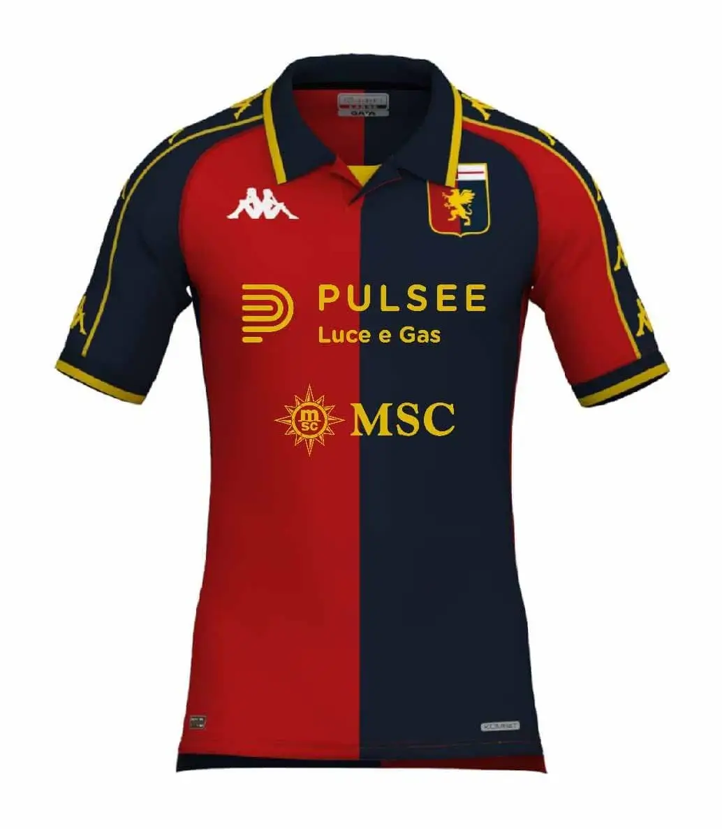 Camisa Genoa Fc Quarta Vermelha MSC 2023/24 Masculina Camisa Genoa Fc Quarta Vermelha MSC 2023/24 Masculina
