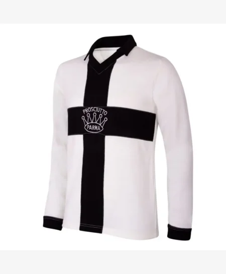 Camisa Parma Calcio Fc Retrô 110 Anos Branca Manga Longa 2024