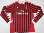 Camisa Ac Milan Home Manga Longa Vermelha I 2011/12 Masculina
