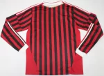 Camisa Ac Milan Home Manga Longa Vermelha I 2011/12 Masculina