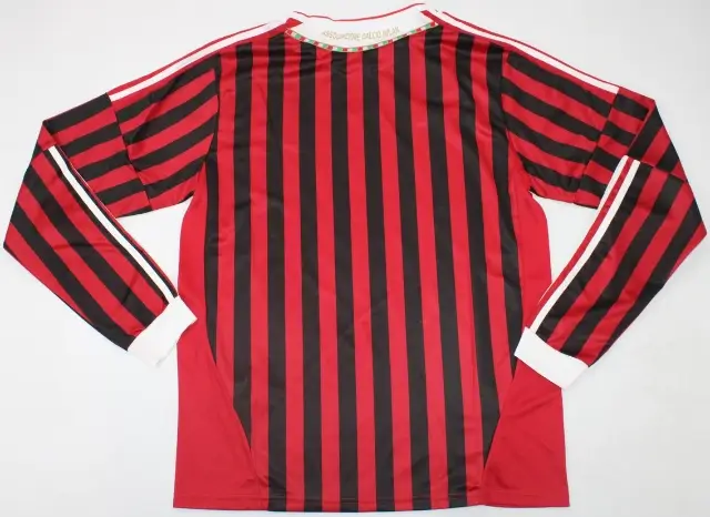 Camisa Ac Milan Home Manga Longa Vermelha I 2011/12 Masculina Camisa Ac Milan Home Manga Longa Vermelha I 2011/12 Masculina