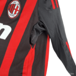 Camisa Ac Milan Home Vermelha I 2008/09 Manga Longa Masculina
