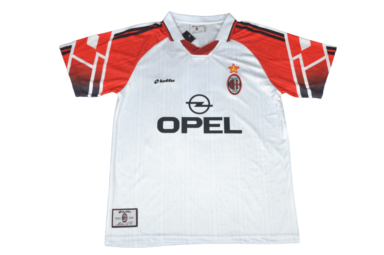 Camisa Ac Milan Branca Away MALDINI #3 1997/98 Masculina Camisa Ac Milan Branca Away MALDINI #3 1997/98 Masculina