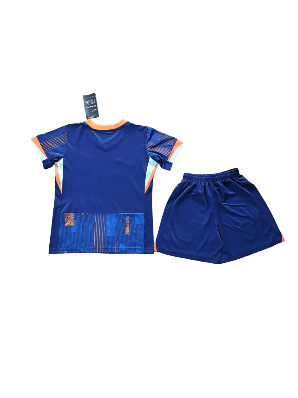 Kit Infantil Holanda II Azul Away 2024/25 Unissex Kit Infantil Holanda II Azul Away 2024/25 Unissex