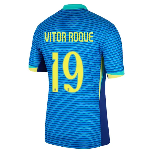 Camisa Brasil do Vitor Roque #19 Azul II 2024/25 Masculina Camisa Brasil do Vitor Roque #19 Azul II 2024/25 Masculina