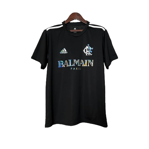 Camisa Balmain Flamengo Preta Refletiva 2024/25 Masculina Camisa Balmain Flamengo Preta Refletiva 2024/25 Masculina