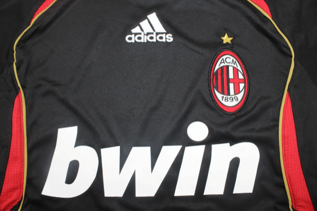 Camisa Ac Milan Home Preta Third III 2006/07 Manga Longa Camisa Ac Milan Home Preta Third III 2006/07 Manga Longa