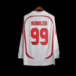 Camisa Ac Milan Branca Away Final Ucl 2006/07 Manga Longa