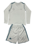 Kit Infantil Real Madrid 2018 Branca I Manga Longa Unissex