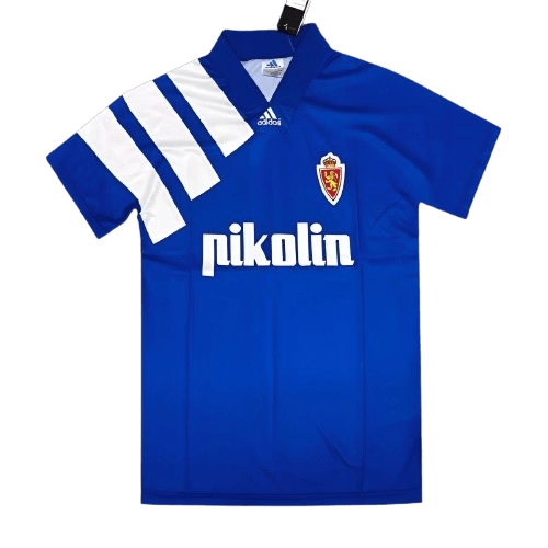 Camisa Real Zaragoza Azul Away Retrô 1992/93 Masculina Camisa Real Zaragoza Azul Away Retrô 1992/93 Masculina