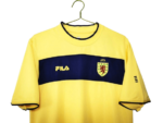 Camisa Escócia 2002 Amarela Away Retrô Masculina