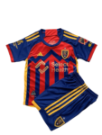 Kit Infantil Titular Real Salt Lake Vermelha/Azul 2024/25 Unissex