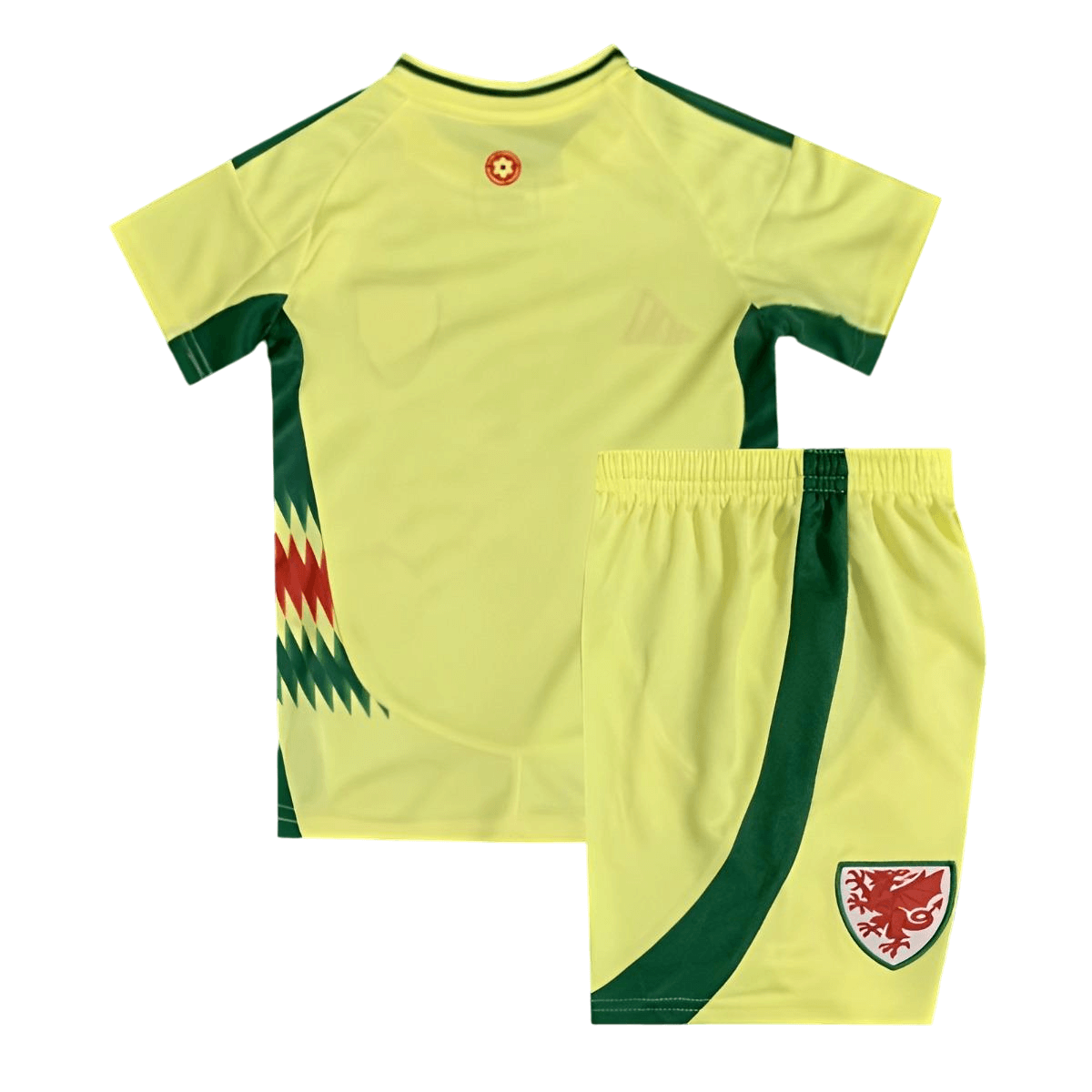 Kit Infantil País de Gales Amarela Away II 2024/25 Unissex Kit Infantil País de Gales Amarela Away II 2024/25 Unissex