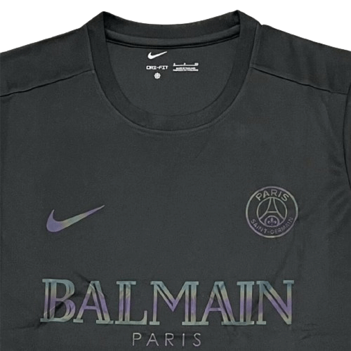 Camisa Real Madrid Balmain Preta 2024/25 Masculina Camisa Real Madrid Balmain Preta 2024/25 Masculina